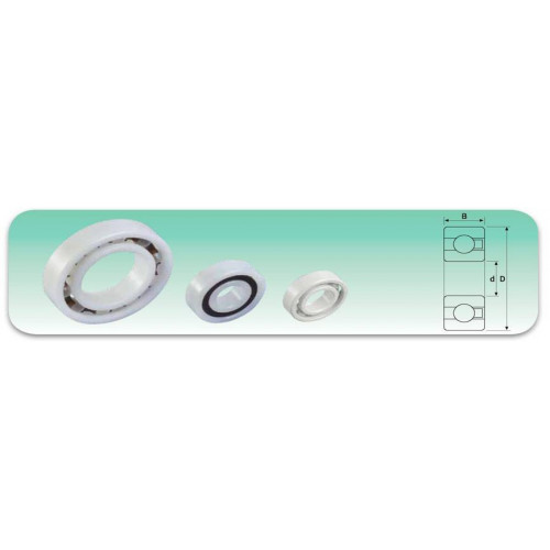Roulement plastique  AC6001-316 (Polyacétal avec billes inox 316 - contact alimentaire)
