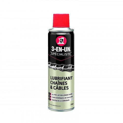 Bombe de lubrifiant Chaînes et Câbles 250 ml